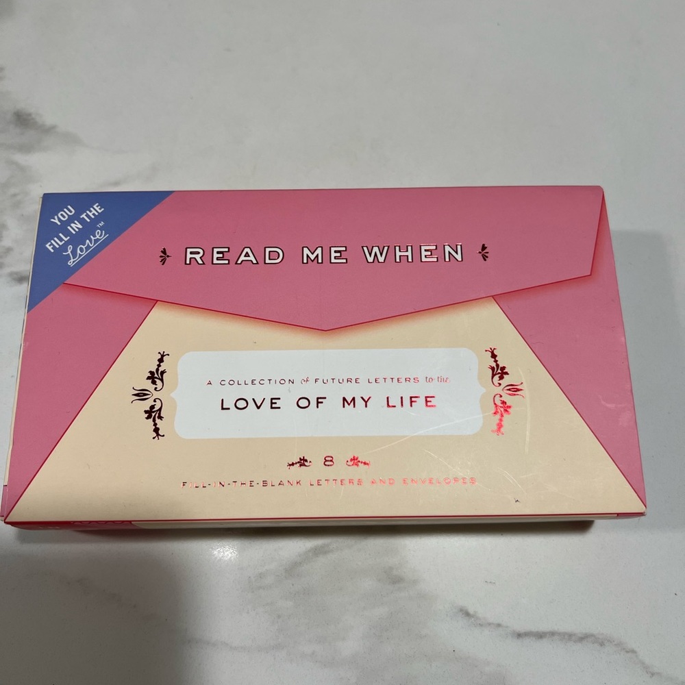 Knock Knock Letters to the Love of my Life Read Me When Box